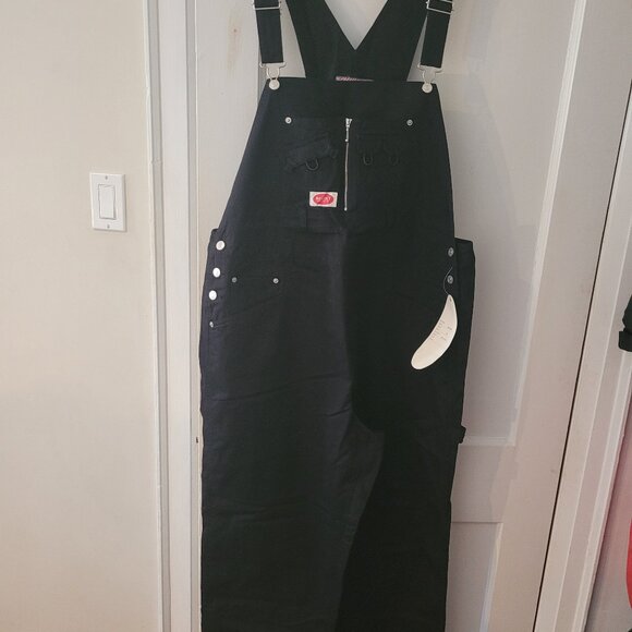 NWT Revolt Overalls, Black Cotton, Size 22 - Picture 1 of 7